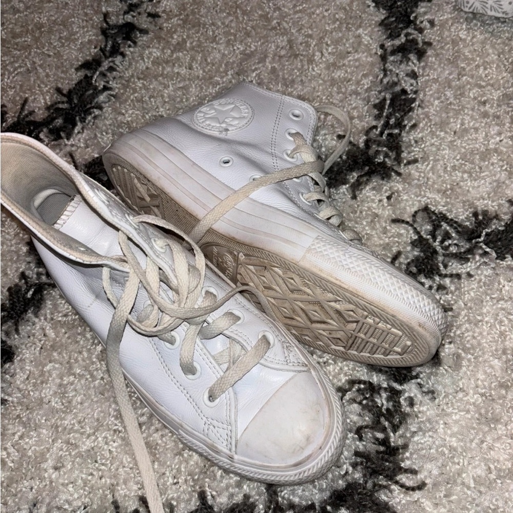 White High-Top Sneakers